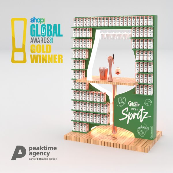 Kétszeres világbajnok a Gösser Beer Spritz display